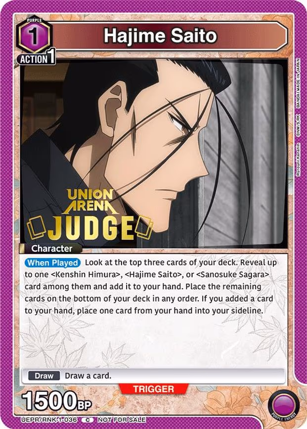 Hajime Saito (036) (Judge Pack) - Common (UEPR/RNK-1-036)