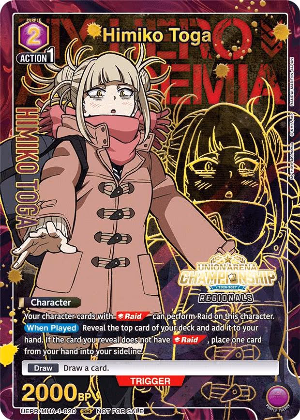 Himiko Toga (Regionals 26-27) - Super Rare (UEPR/MHA-1-020)
