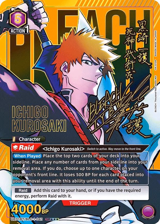 Ichigo Kurosaki (041) (SR***) - Super Rare 3-Star (UE01BT/BLC-1-041)