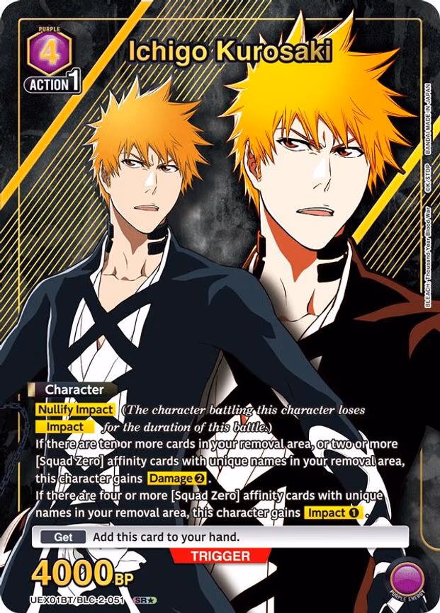 Ichigo Kurosaki (051) (SR - Super Rare 1-Star (UEX01BT/BLC-2-051)