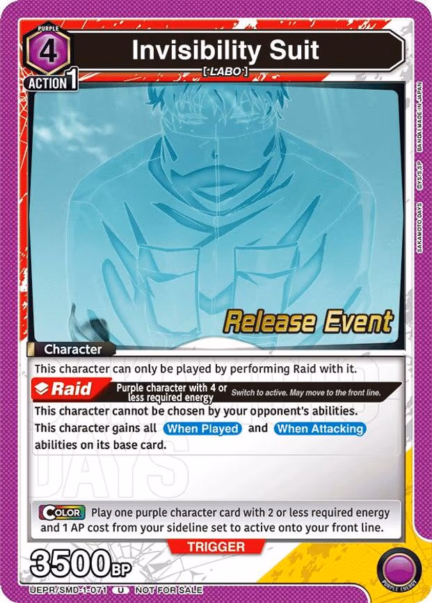 Invisibility Suit (Release Event)