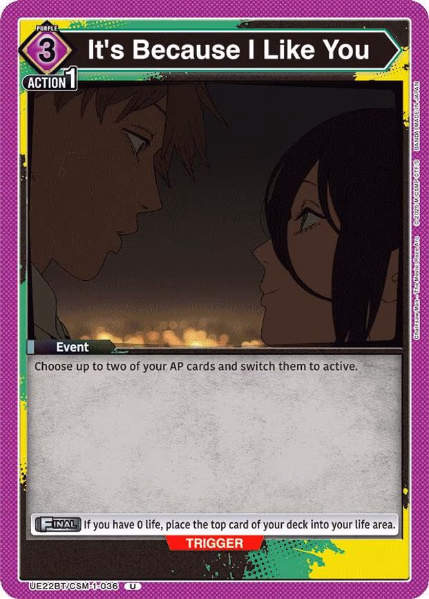 It's Because I Like You - Uncommon (UE22BT/CSM-1-036)