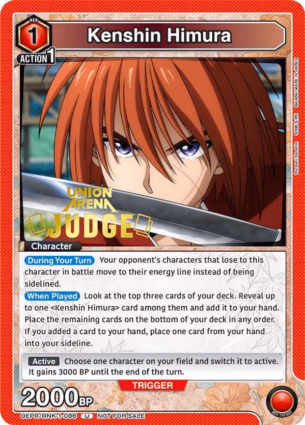 Kenshin Himura (086) (Judge Pack) - Uncommon (UEPR/RNK-1-086)