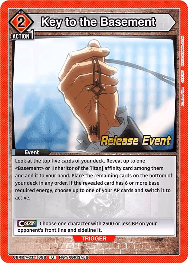 Key to the Basement - Uncommon (UEPR/AOT-1-098)