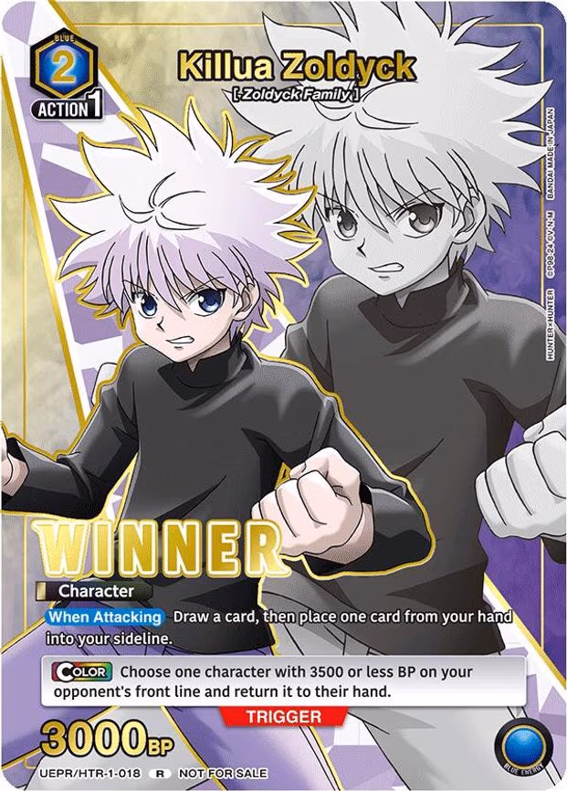 Killua Zoldyck (018) (Winner) - Rare (UEPR/HTR-1-018)