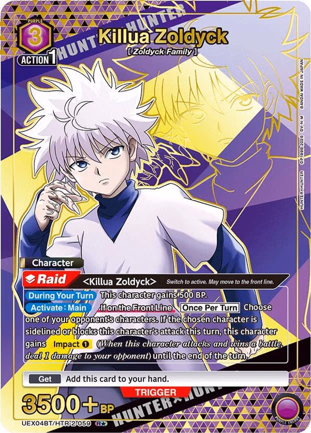 Killua Zoldyck (059) (R - Rare 1-Star (UEX04BT/HTR-2-059)
