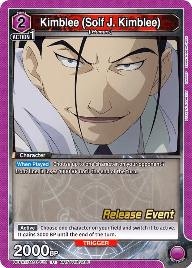 Kimblee (Solf J. Kimblee) - Uncommon (UEPR/FMA-1-071)