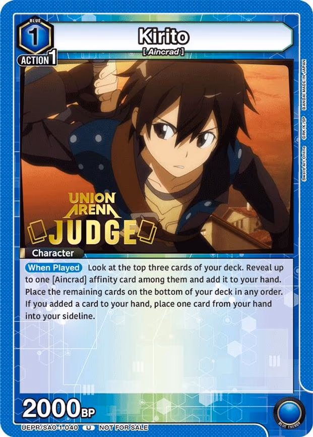 Kirito (040) (Judge Pack) - Uncommon (UEPR/SAO-1-040)