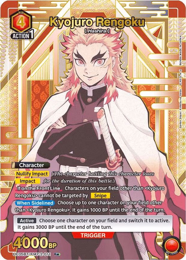 Kyojuro Rengoku (011) (R - Rare 1-Star (UE05BT/KMY-2-011)