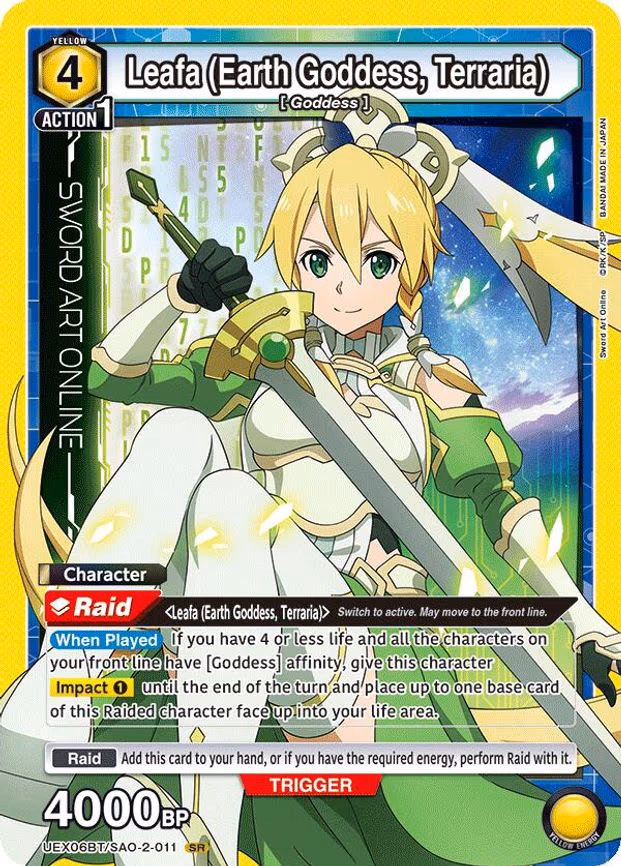 Leafa (Earth Goddess, Terraria) - Super Rare (UEX06BT/SAO-2-011)