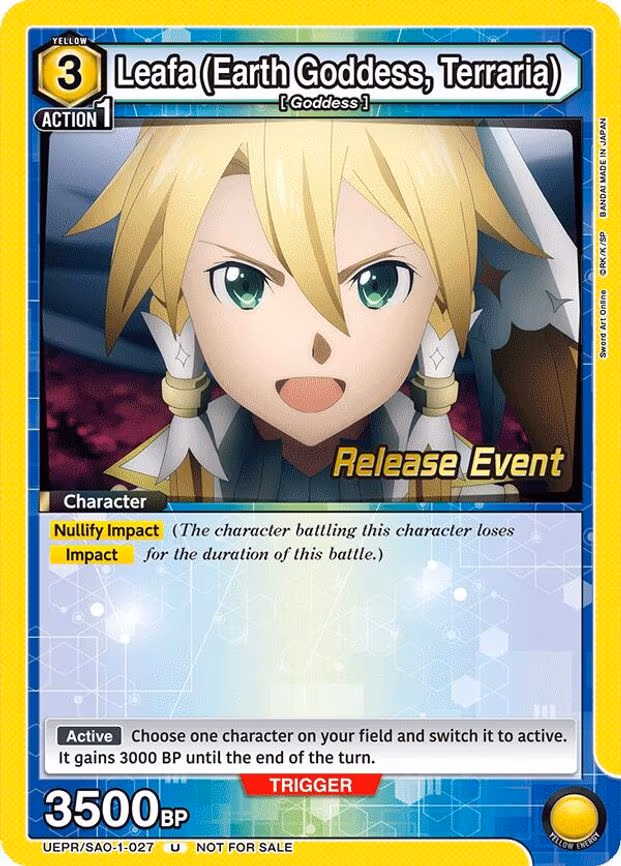 Leafa (Earth Goddess, Terraria) - Uncommon (UEPR/SAO-1-027)