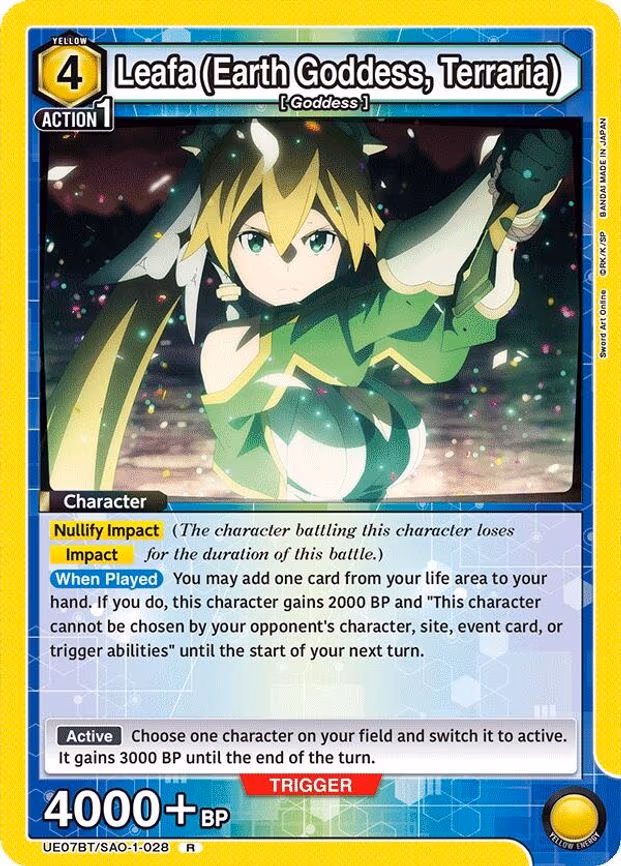Leafa (Earth Goddess, Terraria) - Rare (UE07BT/SAO-1-028)