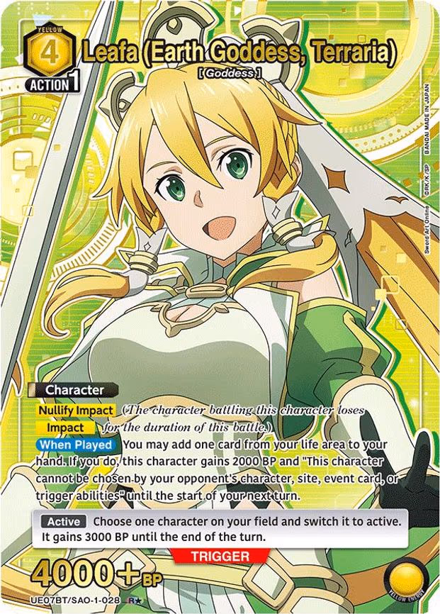Leafa (Earth Goddess, Terraria) (028) (R - Rare 1-Star (UE07BT/SAO-1-028)