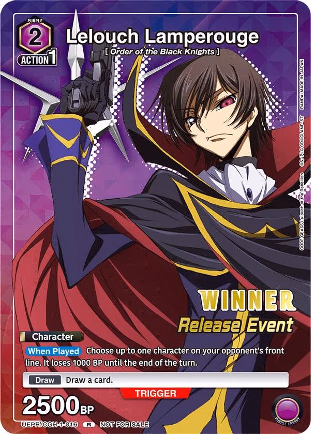 Lelouch Lamperouge (Release Event Winner) - Rare (UEPR/CGH-1-016)