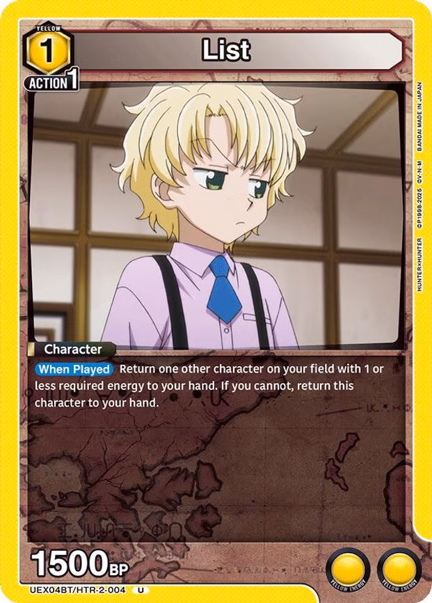 List - Uncommon (UEX04BT/HTR-2-004)