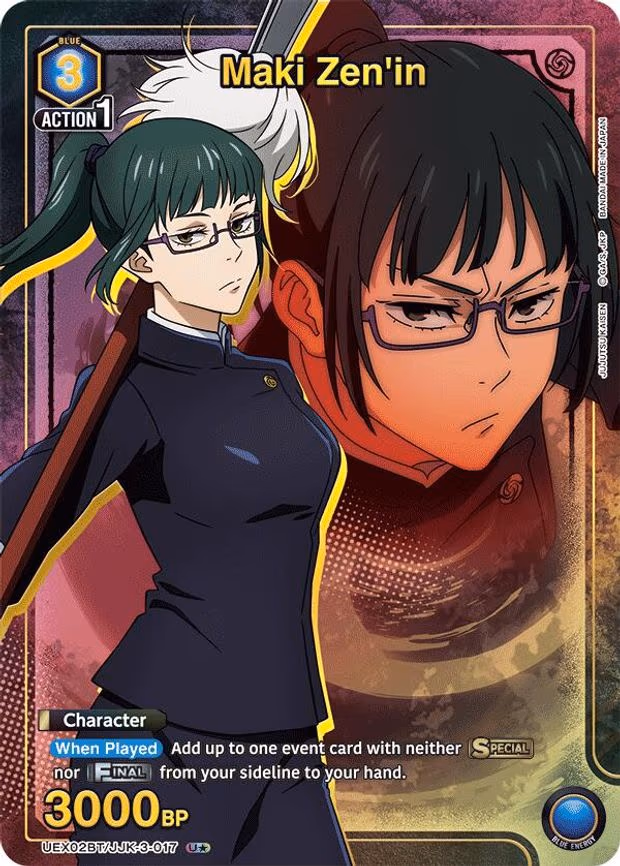 Maki Zen'in (U - Uncommon 1-Star (UEX02BT/JJK-3-017)