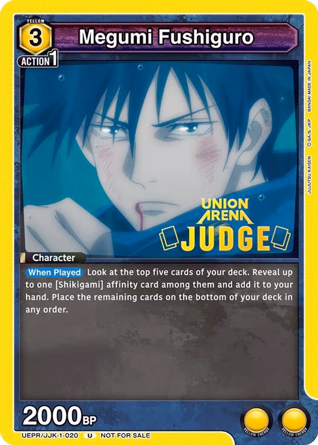 Megumi Fushiguro (020) (Judge Pack) - Uncommon (UEPR/JJK-1-020)