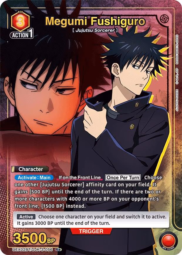 Megumi Fushiguro (056) (R - Rare 1-Star (UEX02BT/JJK-3-056)
