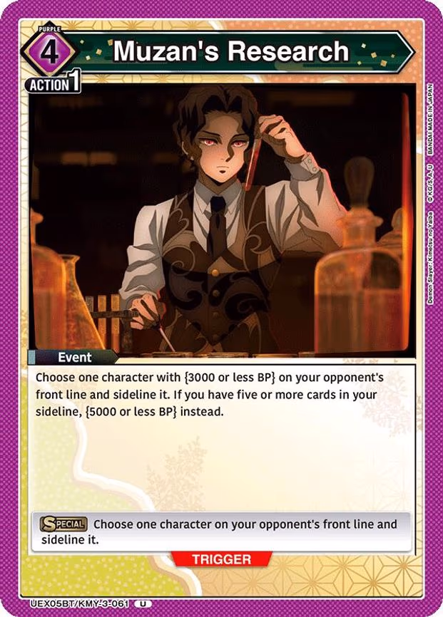 Muzan's Research - Uncommon (UEX05BT/KMY-3-061)