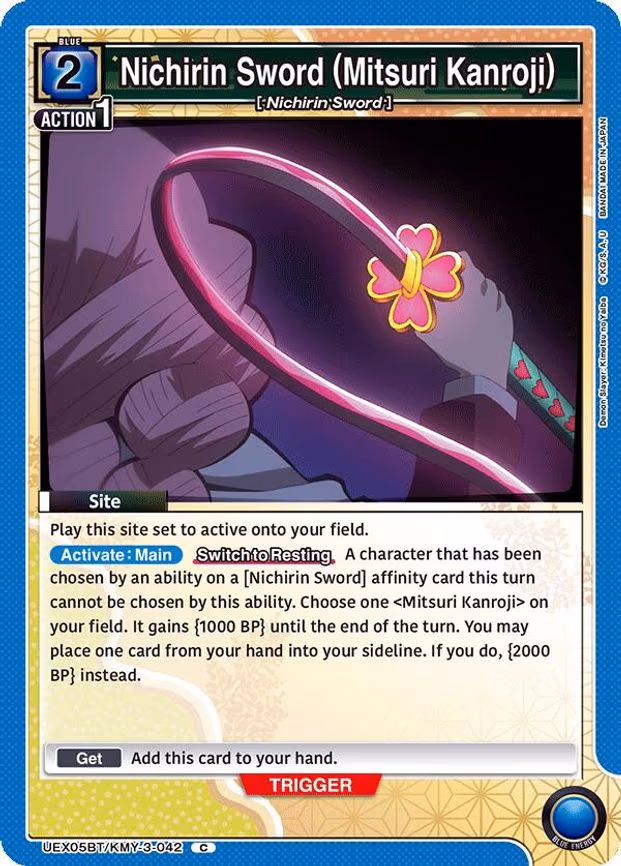 Nichirin Sword (Mitsuri Kanroji) - Common (UEX05BT/KMY-3-042)