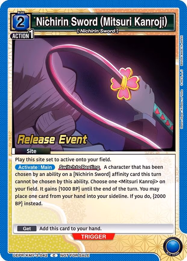 Nichirin Sword (Mitsuri Kanroji) - Common (UEPR/KMY-3-042)