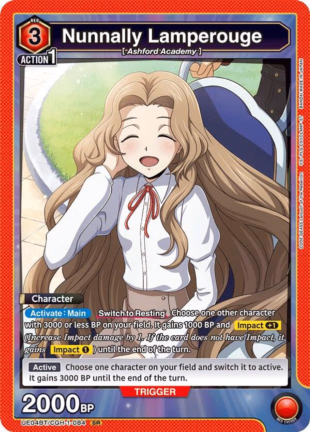 Nunnally Lamperouge - Super Rare (UE04BT/CGH-1-084)