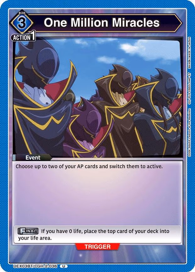 One Million Miracles - Uncommon (UEX03BT/CGH-2-036)
