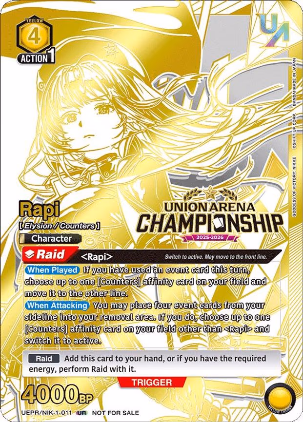 Rapi (Regionals 25-26) - Union Rare (UEPR/NIK-1-011)