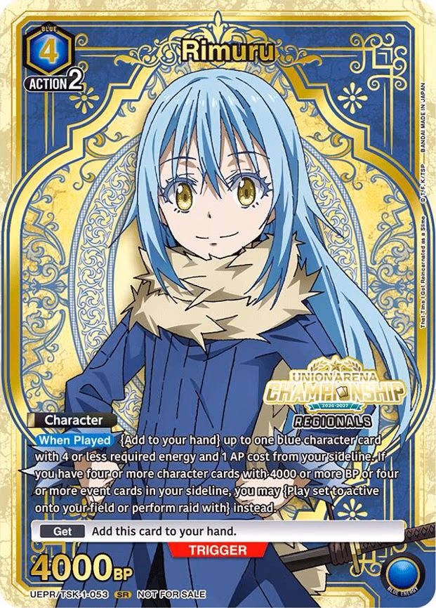 Rimuru (Regionals 26-27) - Super Rare (UEPR/TSK-1-053)