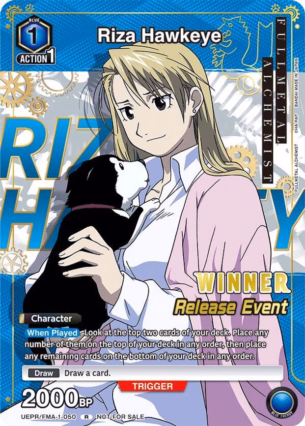 Riza Hawkeye (Release Event Winner) - Rare (UEPR/FMA-1-050)