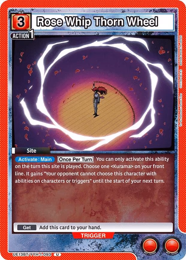 Rose Whip Thorn Wheel - Uncommon (UE13BT/YYH-1-093)