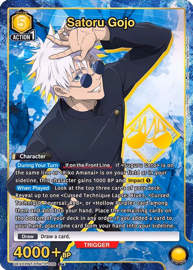 Satoru Gojo (006) (R - Rare 1-Star (UEX02BT/JJK-3-006)
