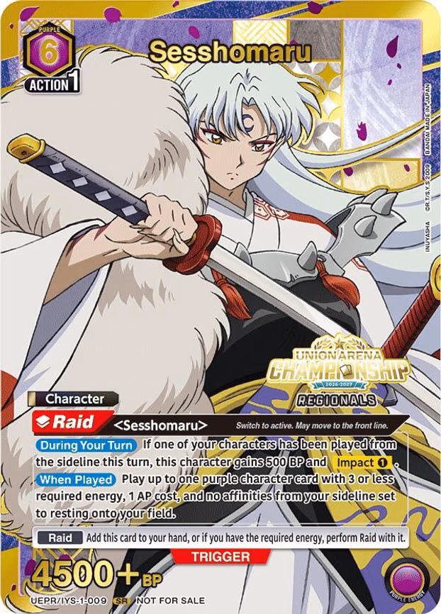 Sesshomaru (Regionals 26-27) - Super Rare (UEPR/IYS-1-009)