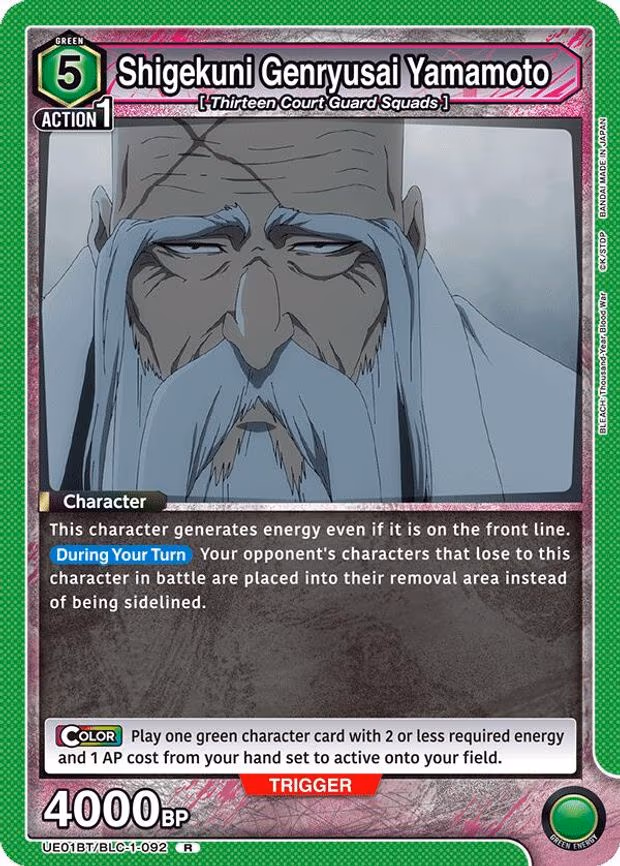 Shigekuni Genryusai Yamamoto - Rare (UE01BT/BLC-1-092)