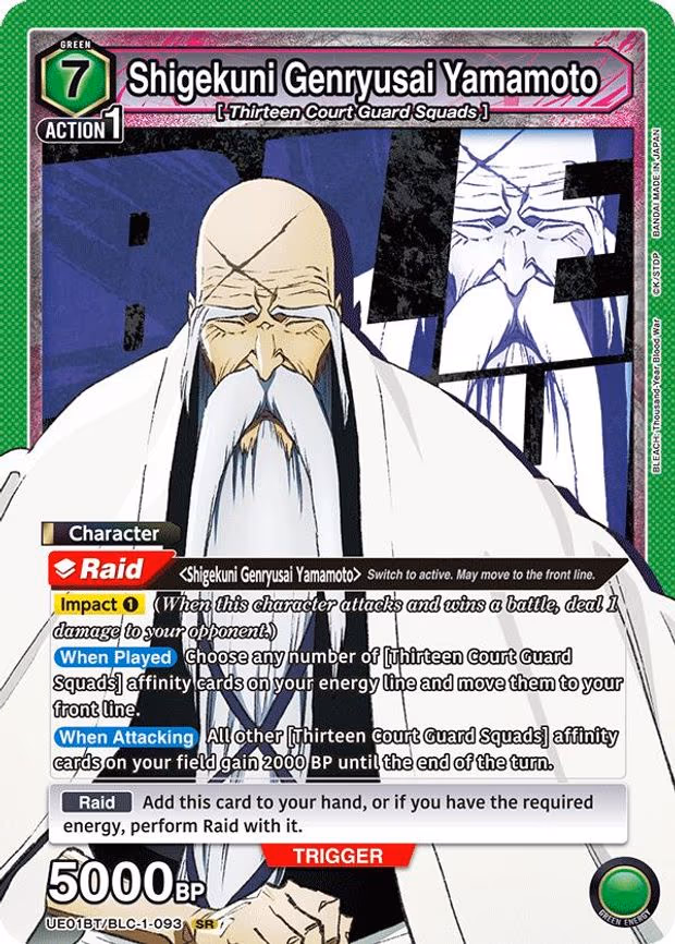 Shigekuni Genryusai Yamamoto - Super Rare (UE01BT/BLC-1-093)