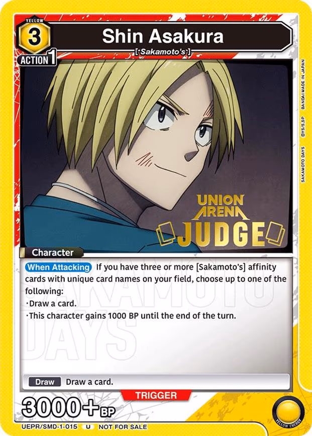 Shin Asakura (015) (Judge) - Uncommon (UEPR/SMD-1-015)