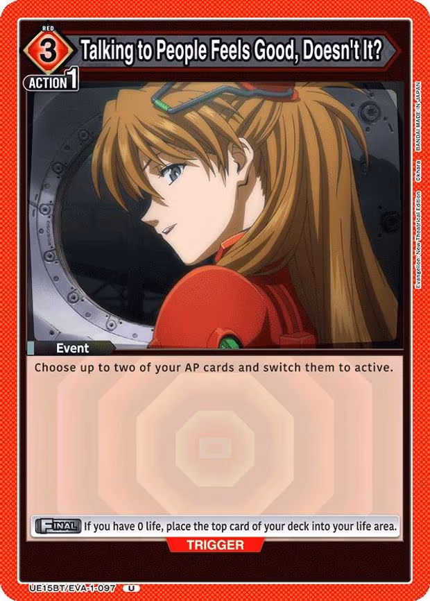Talking to People Feels Good, Doesn't It? - Uncommon (UE15BT/EVA-1-097)