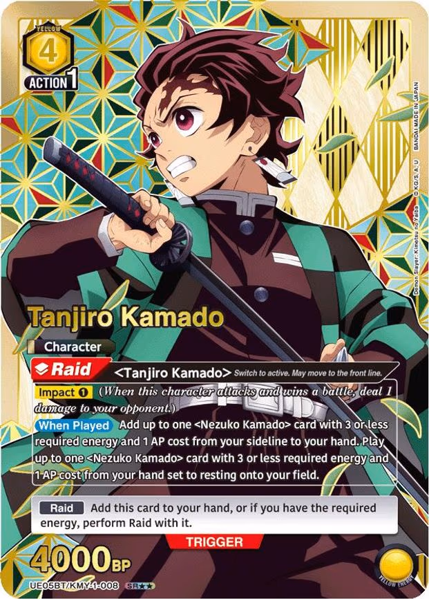 Tanjiro Kamado (008) (SR - Super Rare 2-Star (UE05BT/KMY-1-008)