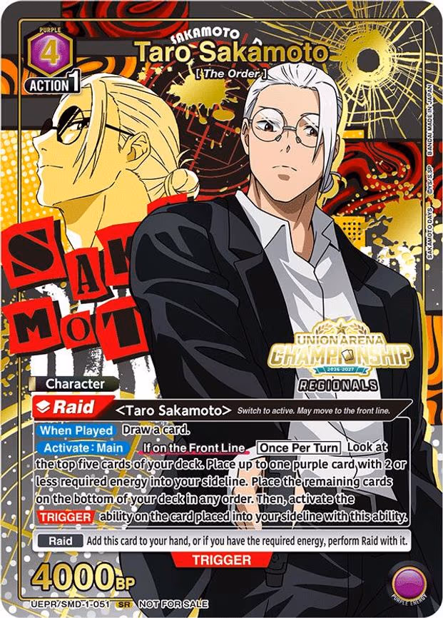 Taro Sakamoto (Regionals 26-27) - Super Rare (UEPR/SMD-1-051)