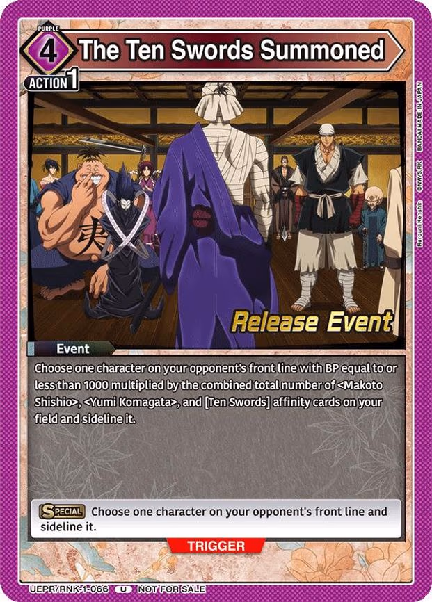 The Ten Swords Summoned - Uncommon (UEPR/RNK-1-066)