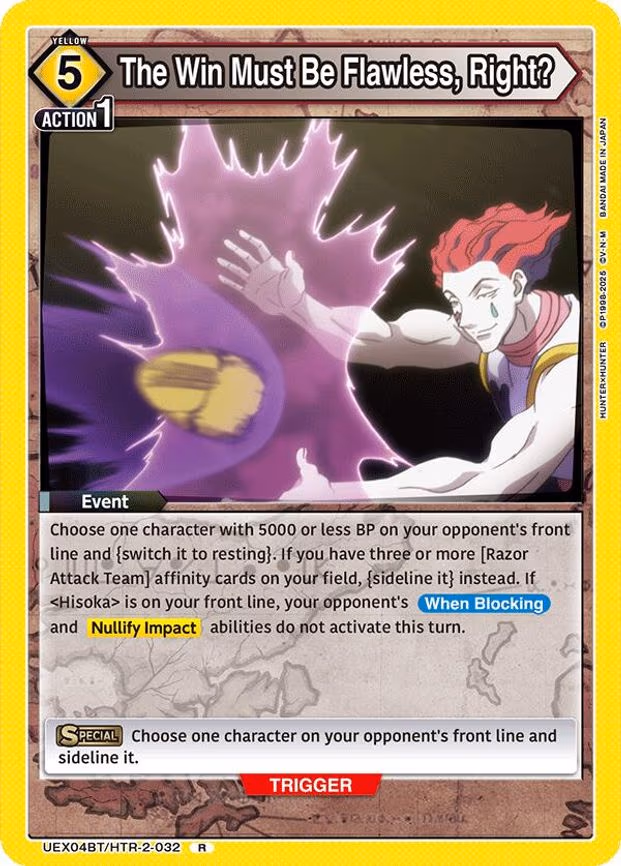 The Win Must Be Flawless, Right? - Rare (UEX04BT/HTR-2-032)