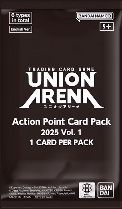 Union Arena Action Point Card Pack 2025 Vol. 1