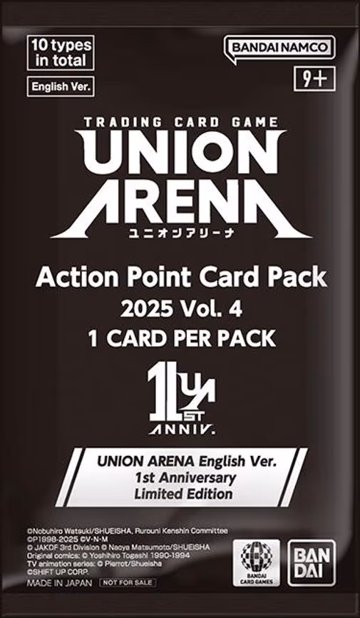 Union Arena Action Point Card Pack 2025 Vol. 4