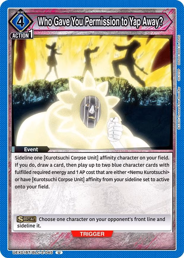 Who Gave You Permission to Yap Away? - Uncommon (UEX01BT/BLC-2-045)