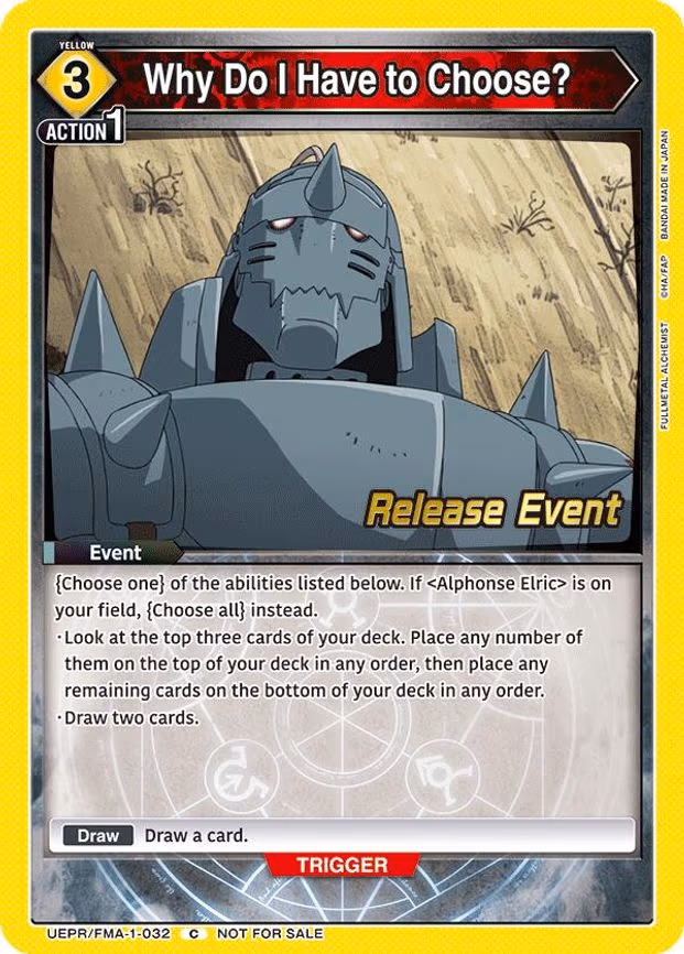 Why Do I Have to Choose? - Common (UEPR/FMA-1-032)