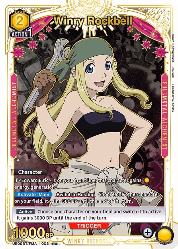 Winry Rockbell (008) (R - Rare 1-Star (UE09BT/FMA-1-008)