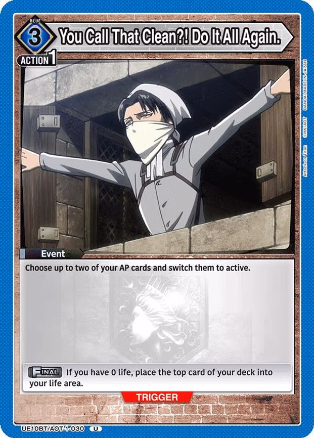 You Call That Clean?! Do It All Again. - Uncommon (UE10BT/AOT-1-030)
