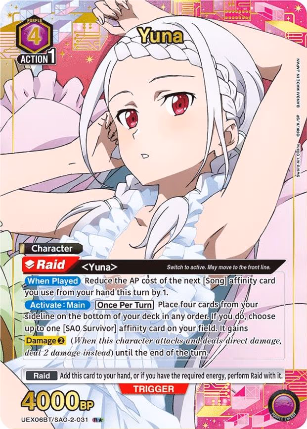 Yuna (031) (R - Rare 1-Star (UEX06BT/SAO-2-031)