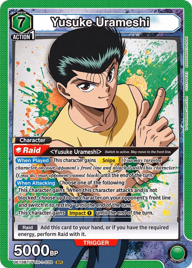 Yusuke Urameshi - Super Rare (UE13BT/YYH-1-038)