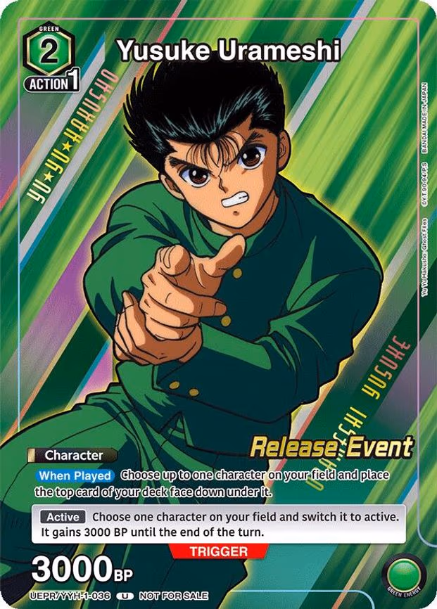 Yusuke Urameshi (Release Event Participation) - Uncommon (UEPR/YYH-1-036)